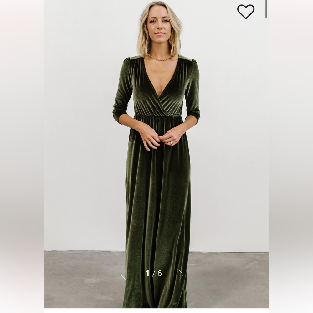 Baltic Born - L - NWT - Sofia Velvet Maxi Dress - Maternity